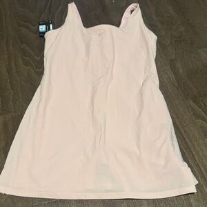 Nike Pale Pink Performance Tank with Built-In Bodysuit